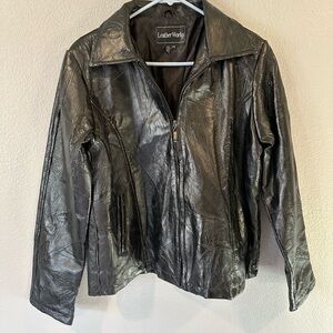 Women's Black Leather Jacket